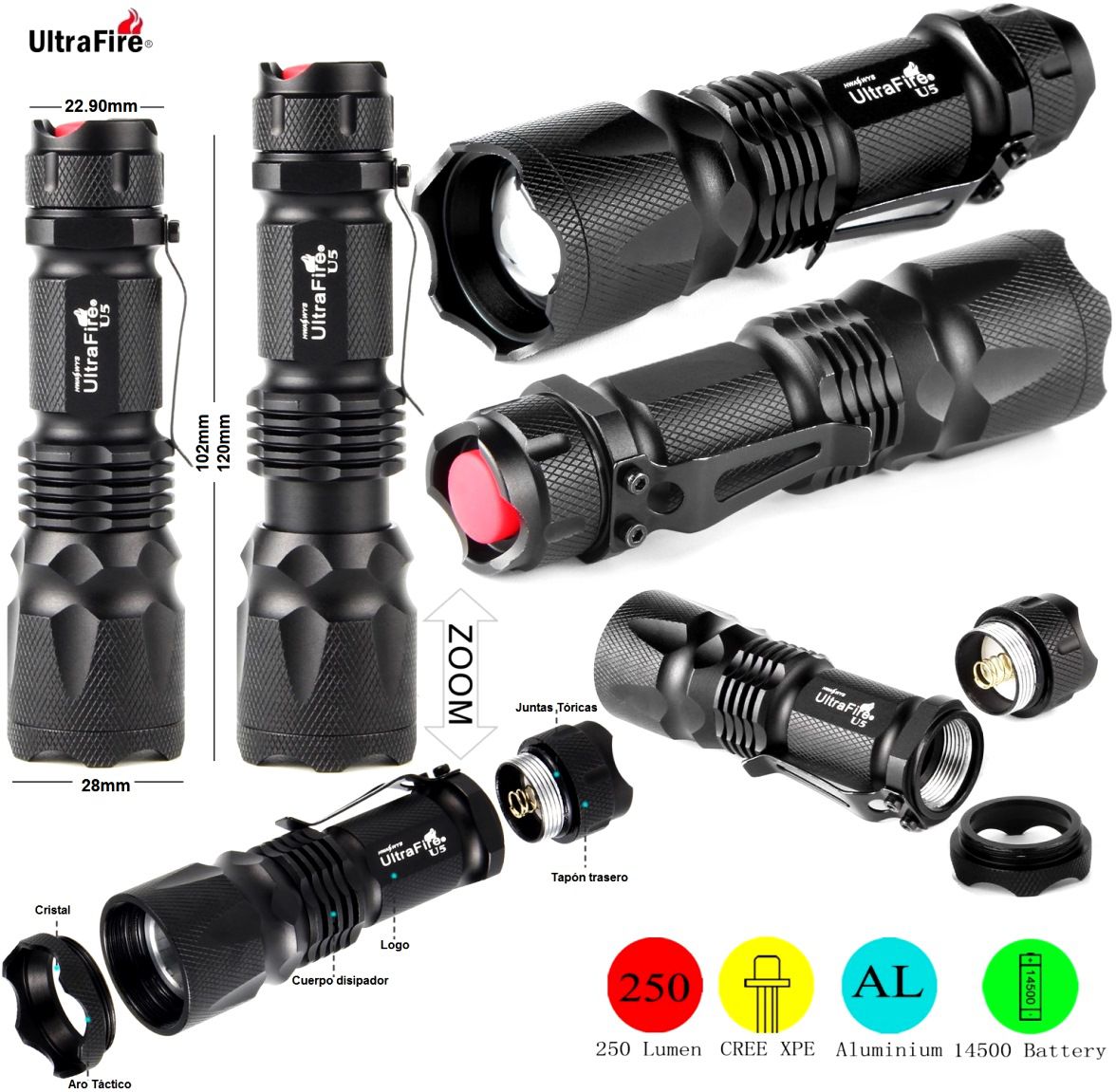 UltraFire U5 CREE XPE